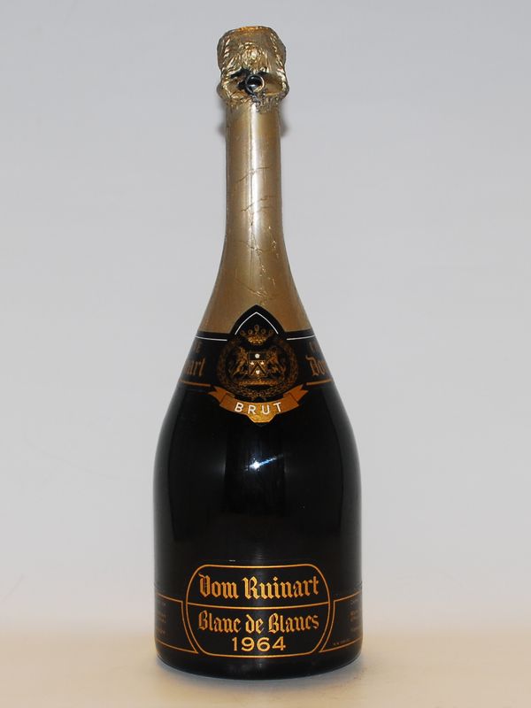 Ruinart シャンパン 750ml ホワイトボトル VUITTON刻印箱付き 1964年