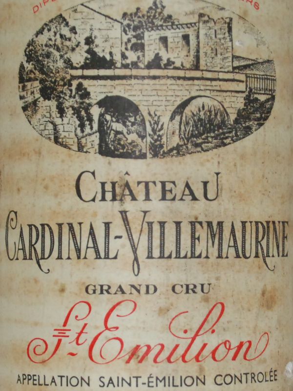 希少 シャトー・カルディナル・ヴィルモリンヌ 1970