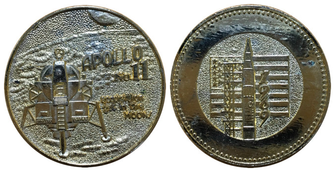 Apollo 11 記念メダル 999 LOMBARD製 ケース付 アポロ11号 Apollo 11