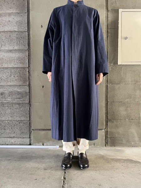 atelier naruse アトリエナルセ / コットンヘンプスタンドカラーコート