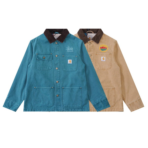 Carhartt x Stussy Coveeralls Jacket カーハート x ステューシー