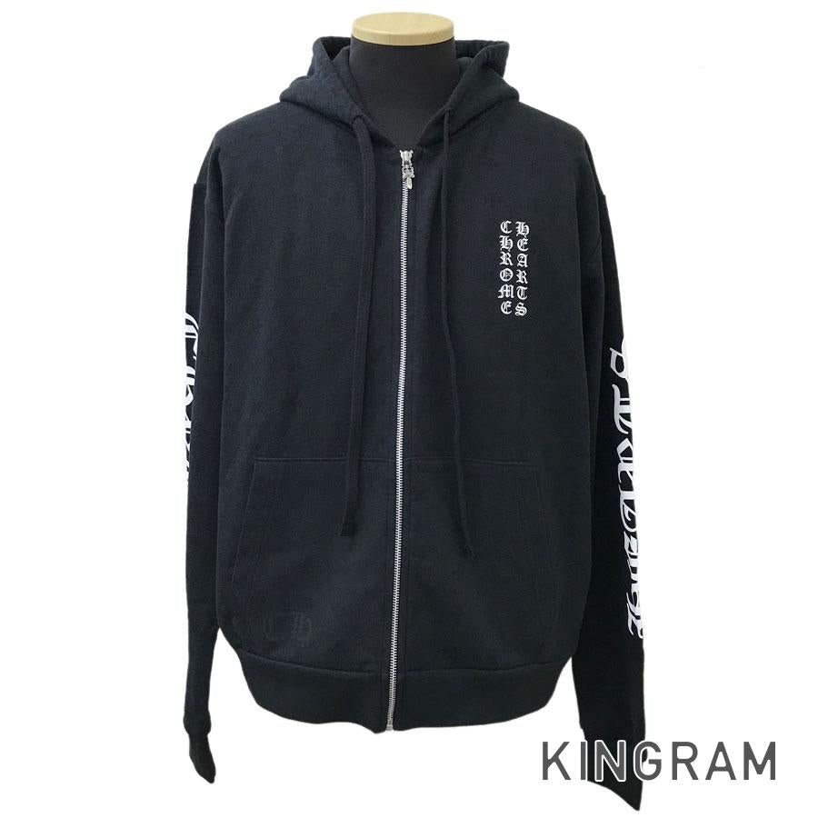 CHROME HEARTS SWTSHRT U FLC ZP HD Zip Up Parka Size S Dagger Zip