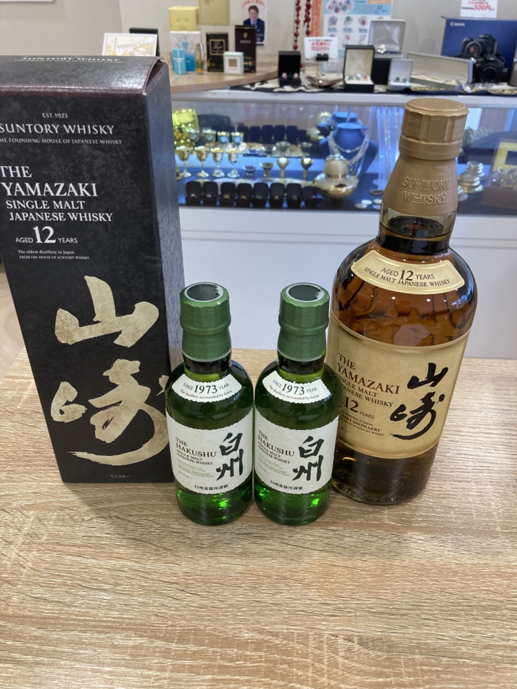 サントリーウイスキー 白州 12年 山崎 12年 50mlミニボトル2本セット