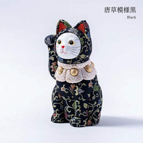 福招き猫 江戸木目込み人形 唐草模様 株式会社一秀 / Lucky Cat Edo
