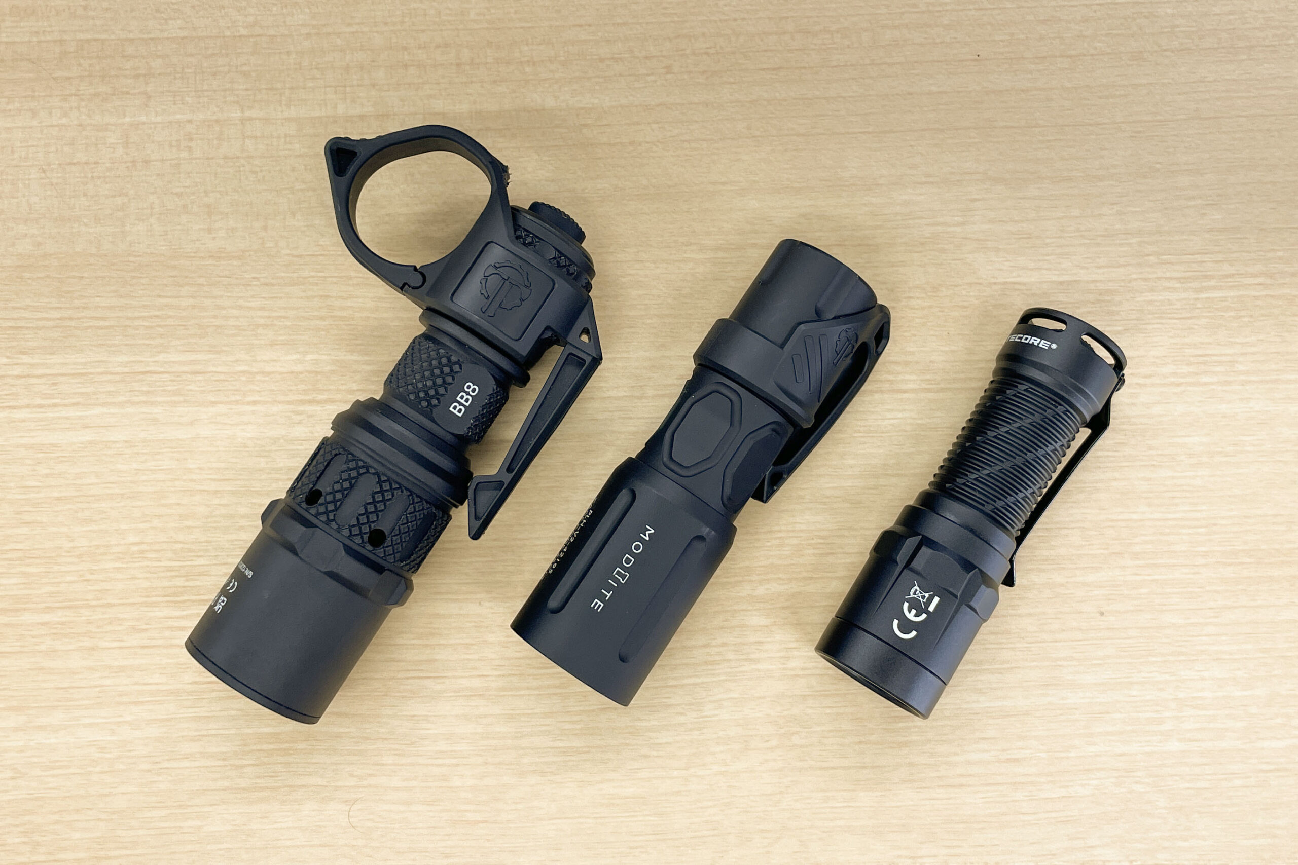 18350タクティカルフラッシュライト大きさ比較 – KINO BLOG