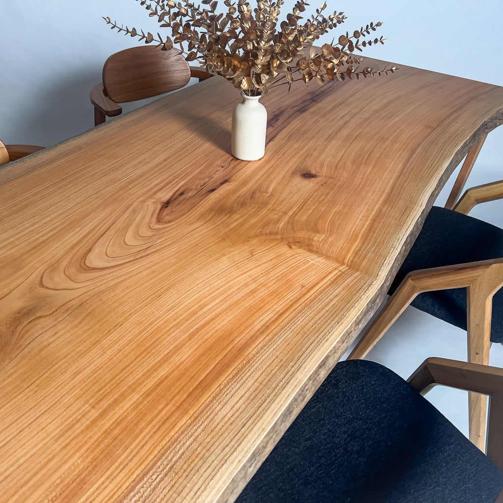 KIDOMEIMOKU 欅一枚板ダイニングテーブル｜185cm(4～6人掛け) – 【公式
