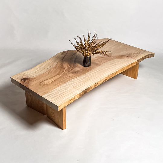 ③ 天然木 一枚板 座卓 ローテーブル 幅110cm 一枚板 座卓 天然木