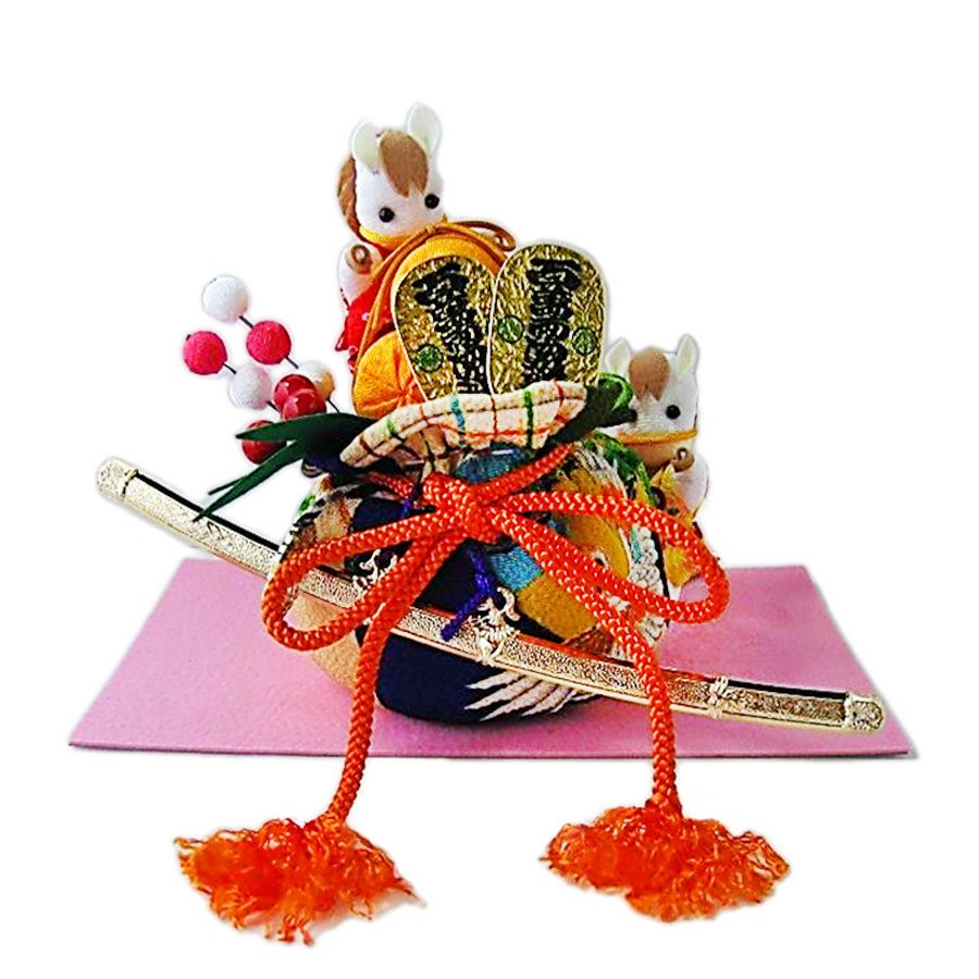 2026干支手作りキット 開運宝袋と福馬 |生地 和柄/和布/ちりめん手芸