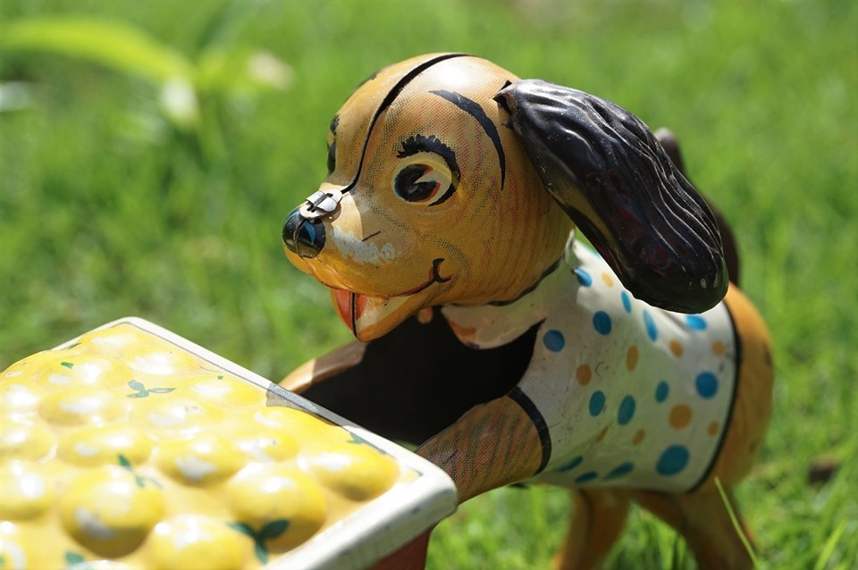 Pat the Pup犬のブリキゼンマイ おもちゃ 日本製昭和レトロ玩具