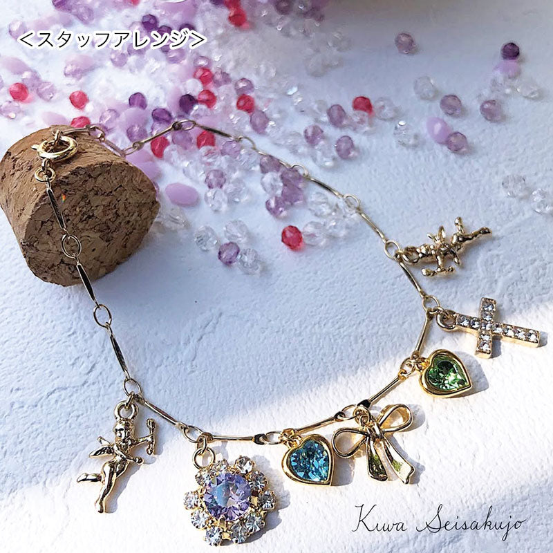 チャーム クロス石付No.10 クリスタル/RC – 貴和製作所オンラインストア