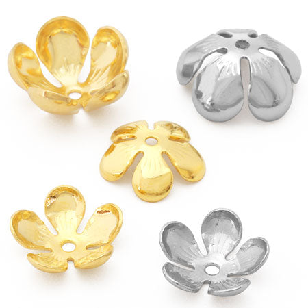 パラコードリード カフェリード ゴールド金具&ゴールドメタルフラワー