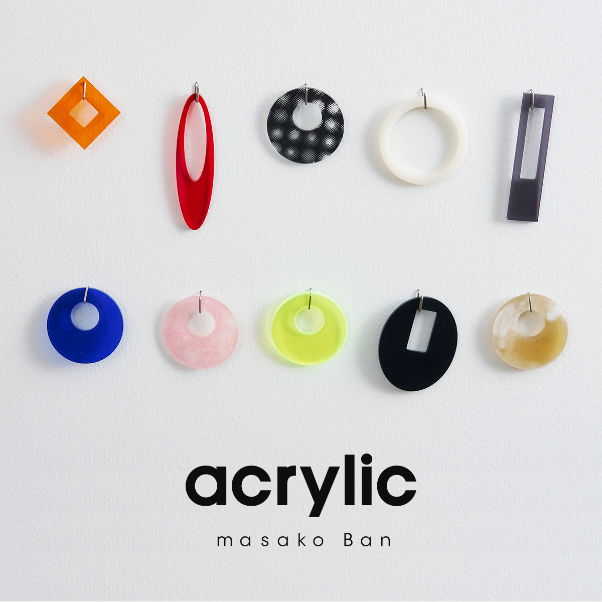 acrylic｜2026 earring parts (NYL) イヤリングパーツ サークル ネオン