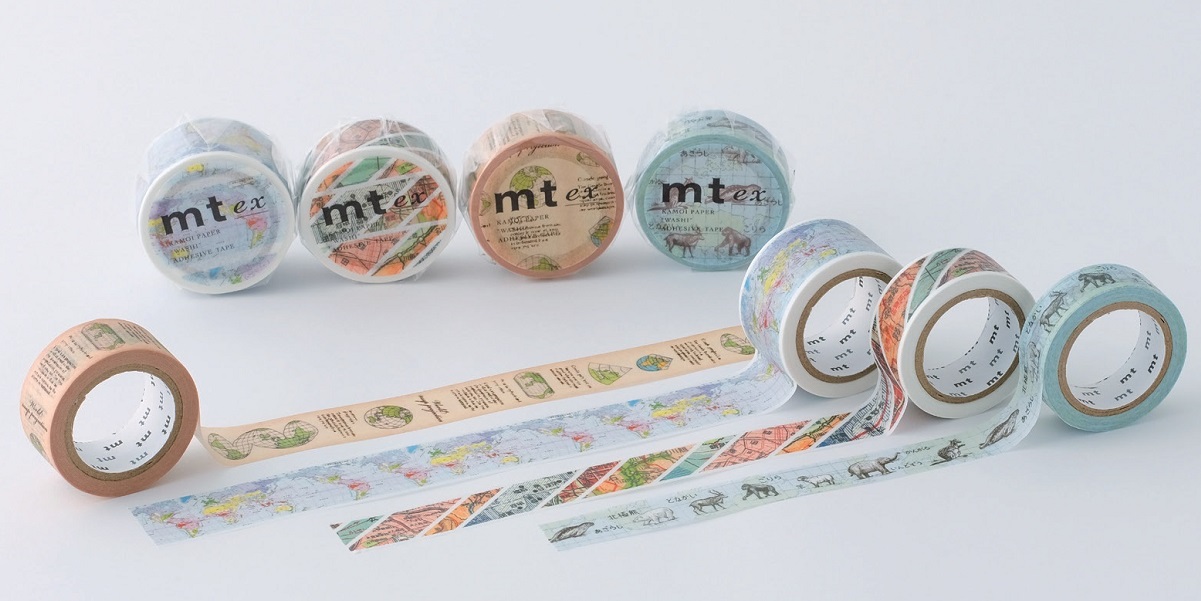 KAMOI mt ex 地図ストライプ | 通販 マスキングテープ専門店このはな
