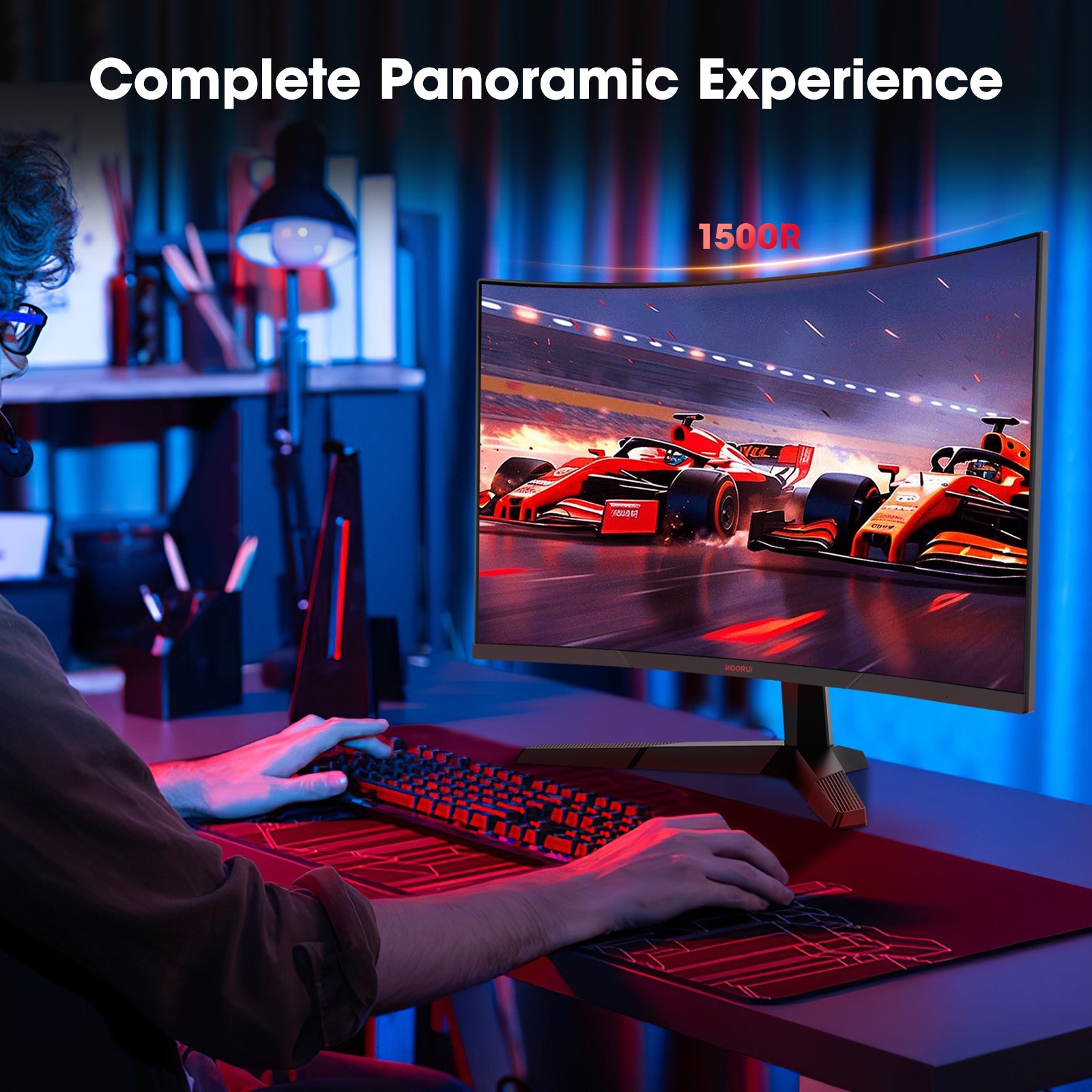 KOORUI 27E6QCA 27-inch VA QHD 180Hz Curved Gaming Monitor – KOORUI US