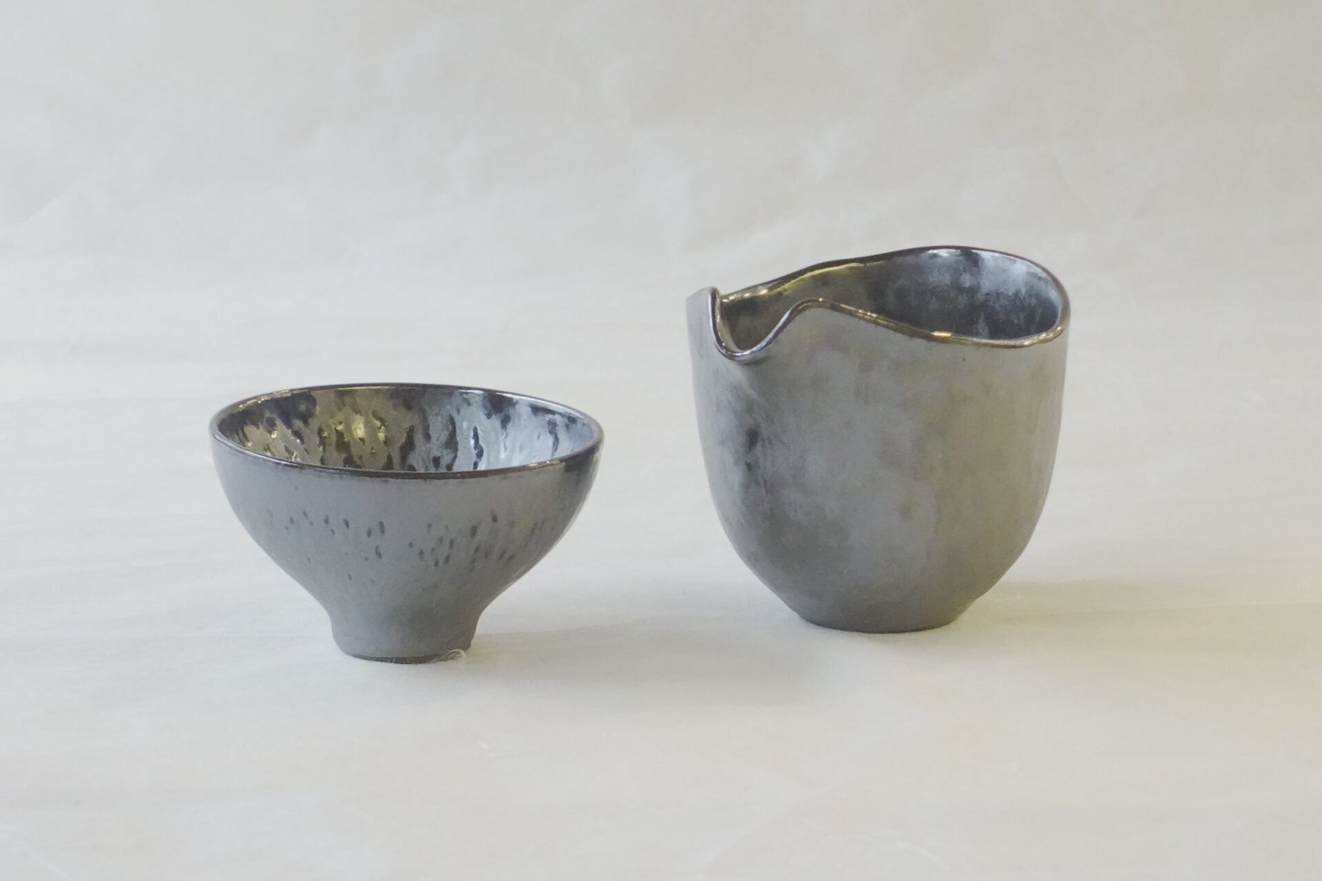 鼠志野 茶碗 桃山窯 林英仁 茶道具 幽玄】 林英仁 桃山窯 御本手茶碗