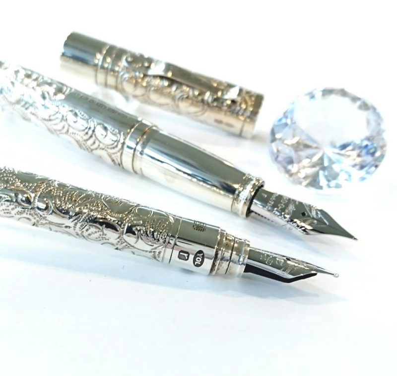 せ*お様 天001 万年筆 2本 セット ペン先 18K PILOT プラチナ せ*お様