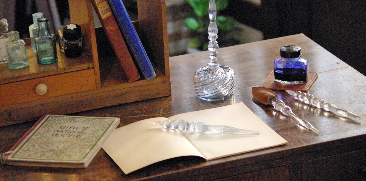 glass studio toos ガラスペン ペンレスト クラシックブルー ever