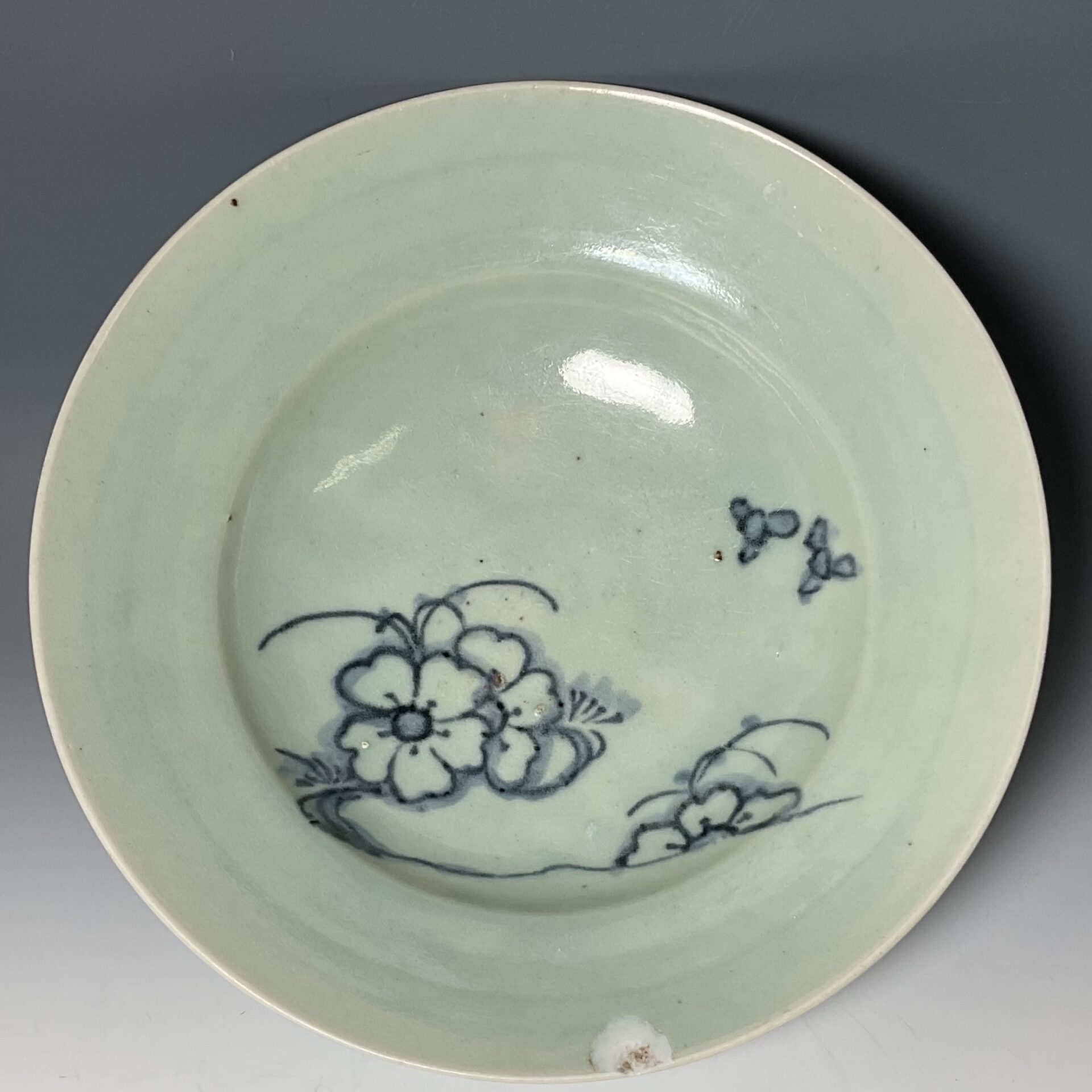 まとめて三脚無傷完品 古平戸 花鳥 民藝 民芸 藍九谷 初期伊万里 古染