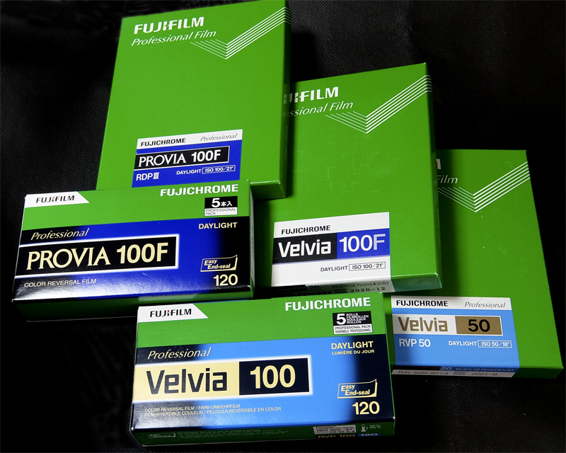 ベルビア220&プロビア100F RDPⅢフィルムセット（期限切れ未開封