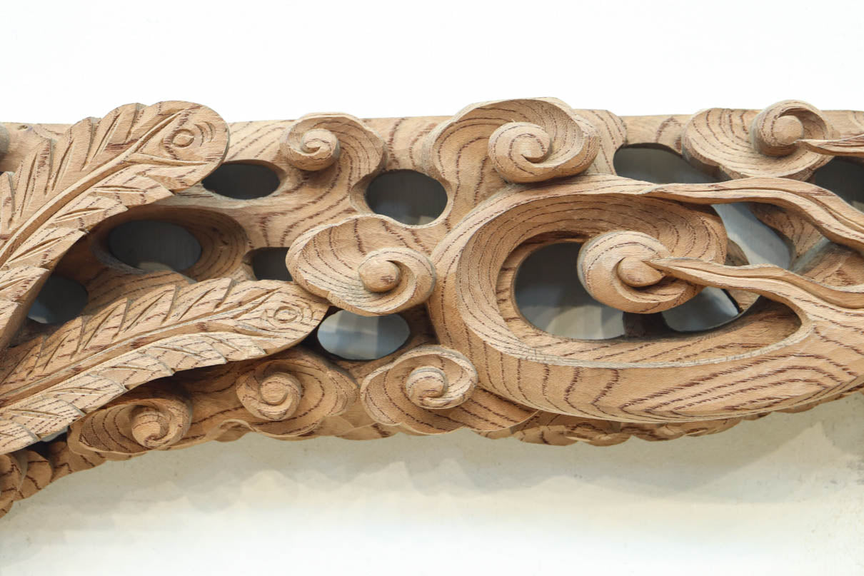 鳳凰の華麗に舞う姿を美しく描く彫刻飾り DC8681 – 古福庵 [ KOFUKUAN