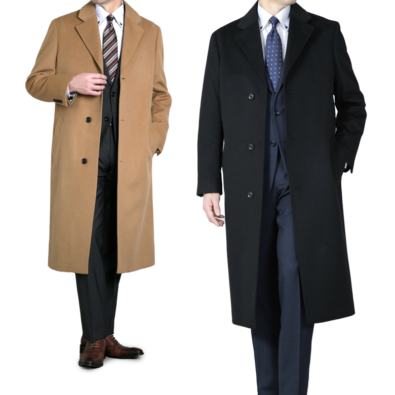 CINOH チノ カシミヤ混 チェスターロングコート「サンプル品」 CINOH