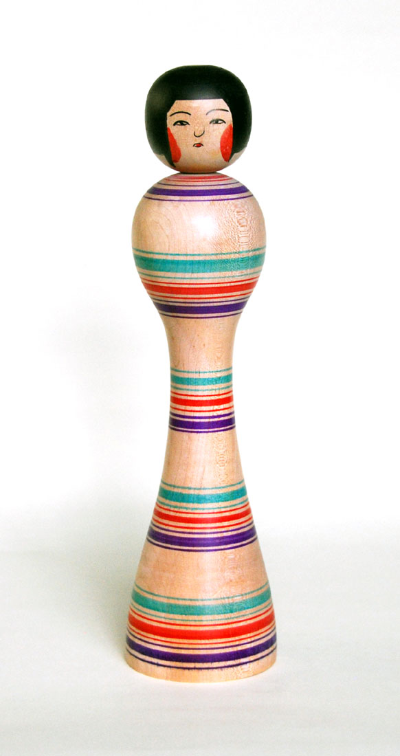 ⭕️津軽系温湯こけし 山桜材 最上品 師匠 佐藤善二 名工 盛秀太郎