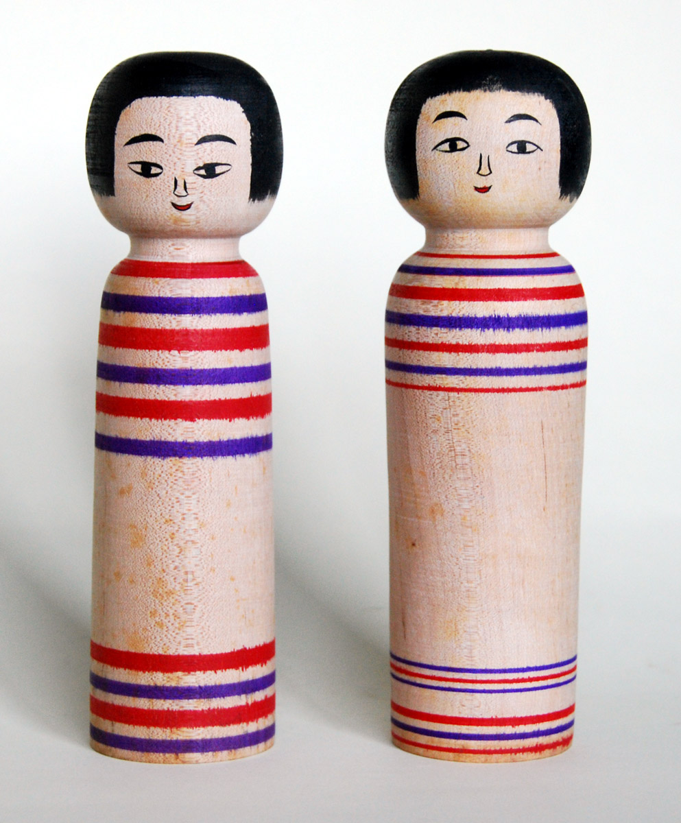 佐藤善ニ 津軽系 温湯 伝統こけし 5体セット 津軽系 温湯こけし2