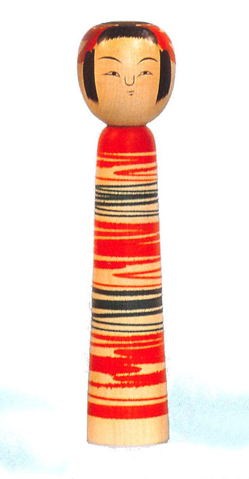 C561 レア こけし 渡辺忠雄 土湯系 伝統こけし 日本伝統こけし 日本