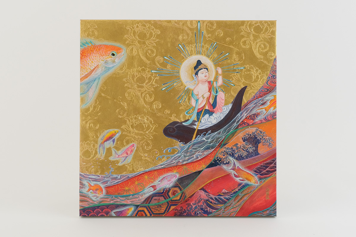 除夜の鐘 軸 開運 厄除け おもてなし 絵 月 臨済宗 仏教 禅 中国 美術