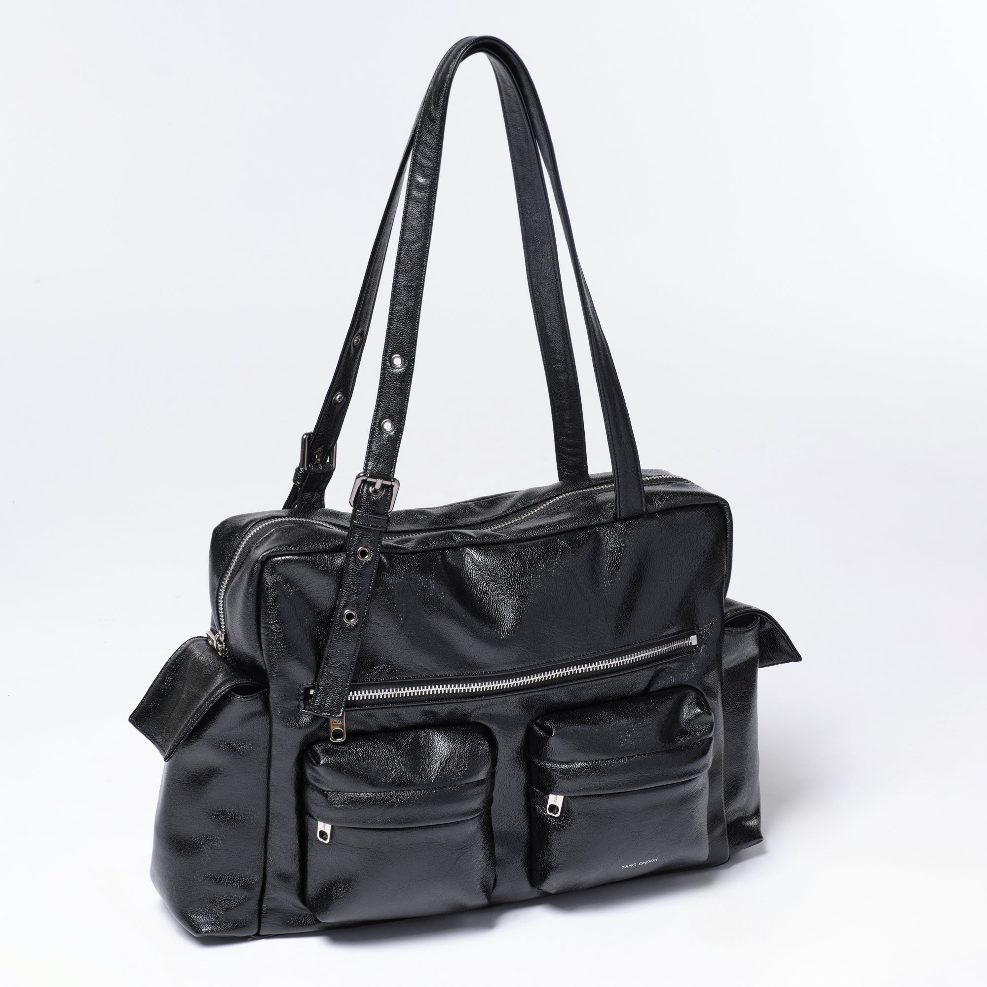 Samo Ondoh Pocket Utility Bag L - Goat Black: A Stylish and
