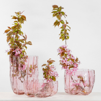 コスタ ボダ Crackle(クラックル) S フラワーベース ピンク フラワー