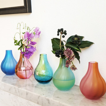 花瓶 コスタボダ Kosta Boda 大と小2点 北欧雑貨 スウェ－デン 北欧