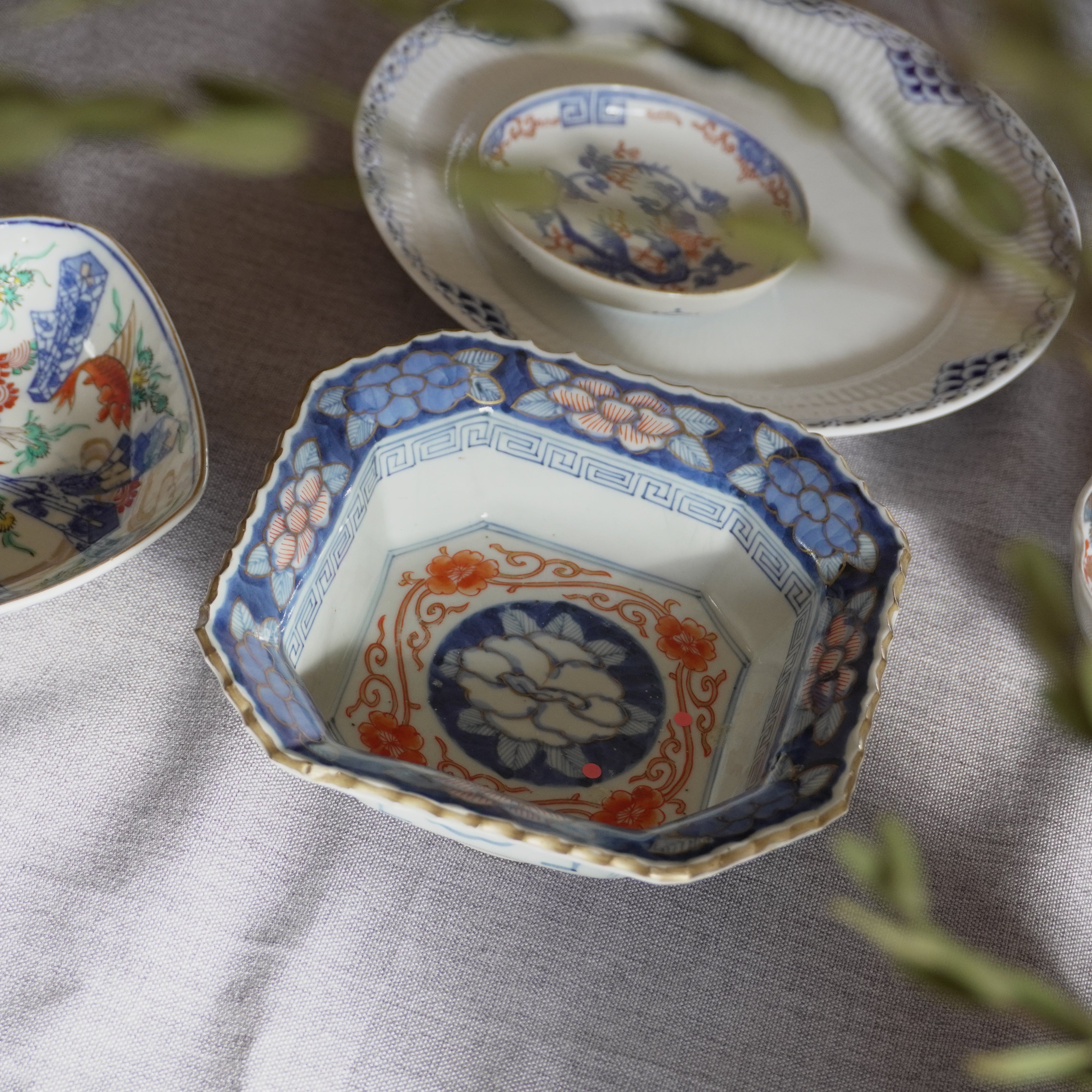 角鉢 タコ尽くし 江戸期 完品 角鉢 タコ尽くし 江戸期 完品