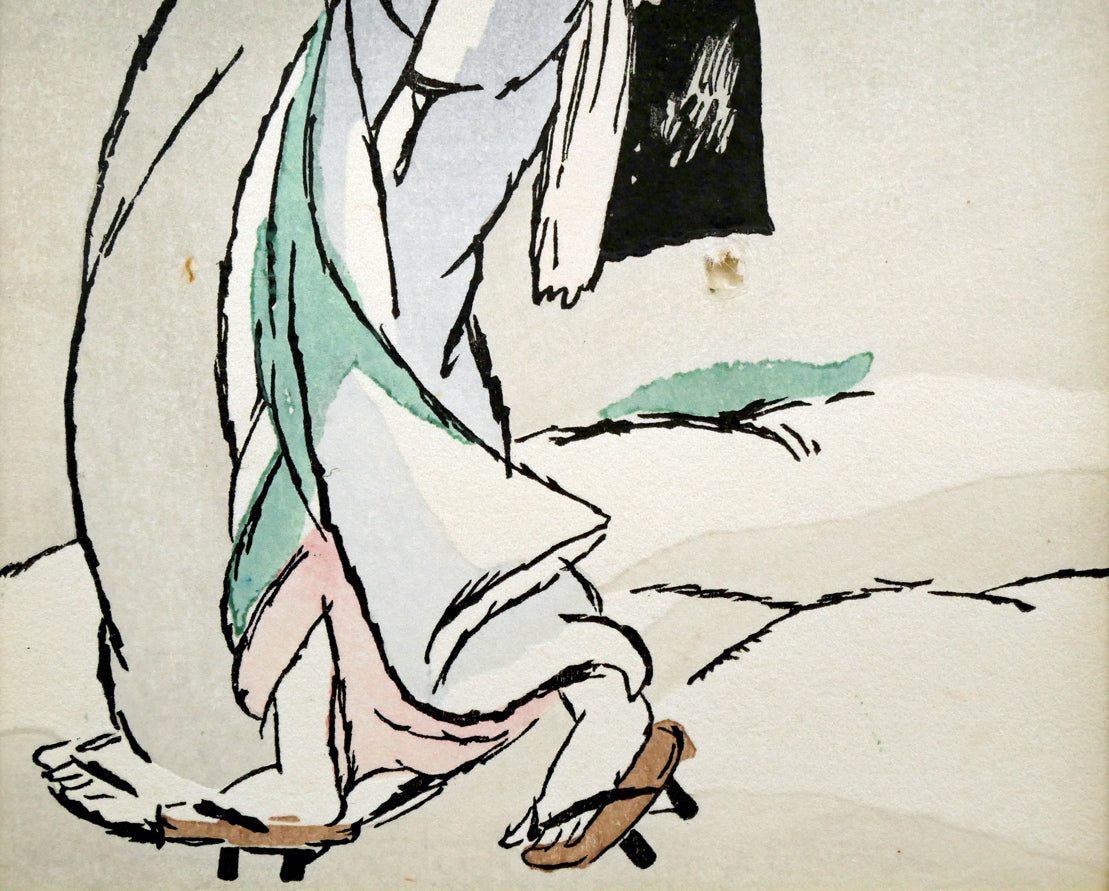 竹久夢二「夢二小品版画集より（加藤版画研究所）」木版画 絵画買取