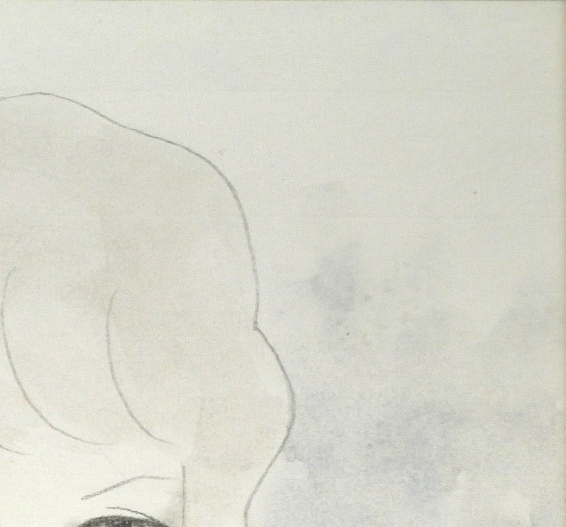 東郷青児「婦人像」水彩画・4号色紙 絵画買取・販売の小竹美術