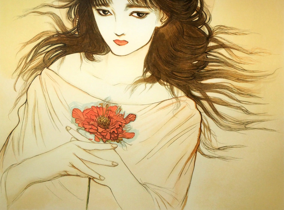 天野喜孝「恋花-れんか-」リトグラフ 絵画買取・販売の小竹美術