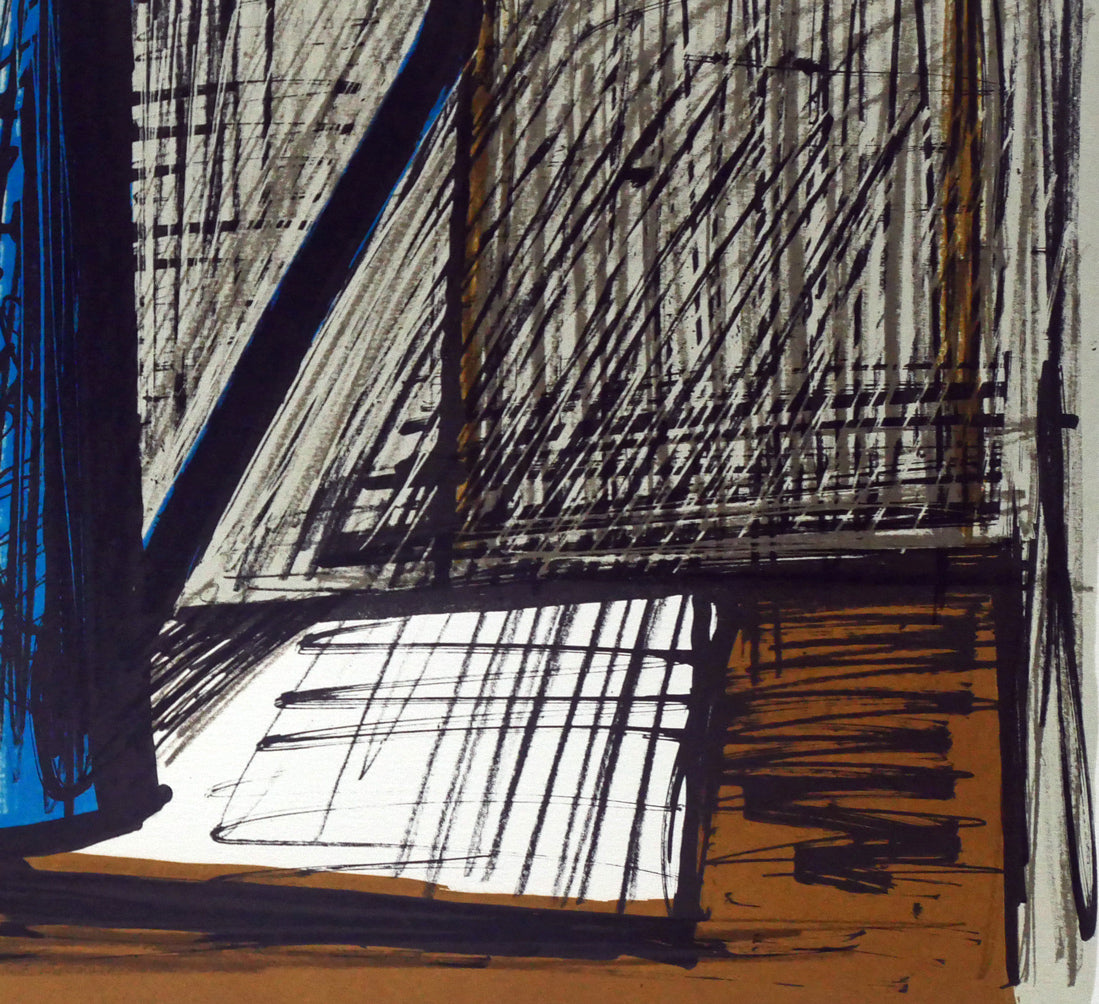 ベルナール・ビュッフェ（Bernard BUFFET）「オレンジ色のユリ