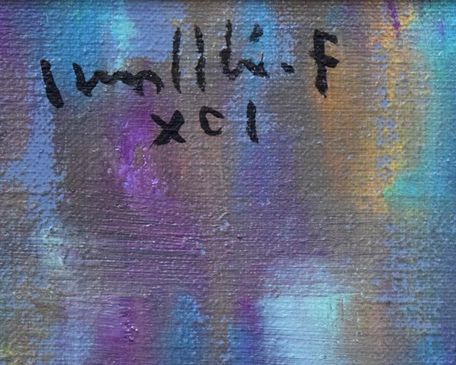 古沢岩美「裸婦」油絵・F3号 絵画買取・販売の小竹美術