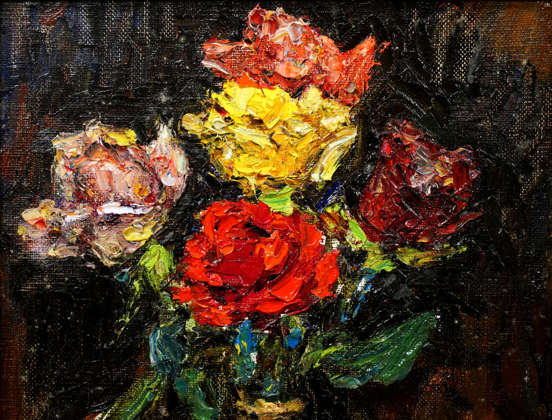 専用・絵画・額縁・油絵・渡部 ひでき・薔薇・F 4号・美術品