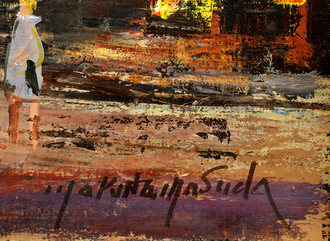 増田誠「アベニュ・ド・メン」油絵・F8号 絵画買取・販売の小竹美術