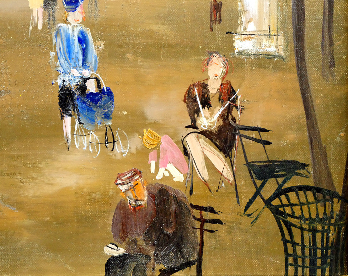 ◇ 古田安 絵画 6号 鉄鶏会 前衛芸術油絵 額装 美術品 眠眠みんみん