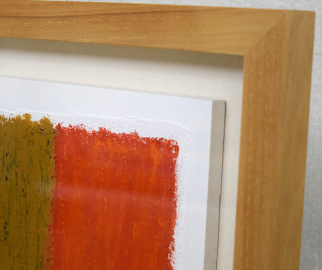 西村一夫「内なる風景-14」アクリルガッシュ、布・板 絵画買取・販売の