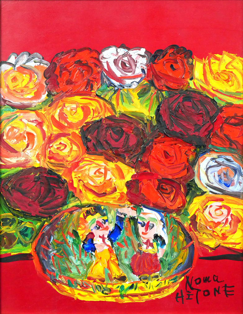 野間仁根 油彩画 真作 日動画廊取り扱い 野間仁根 油彩画 真作 日動