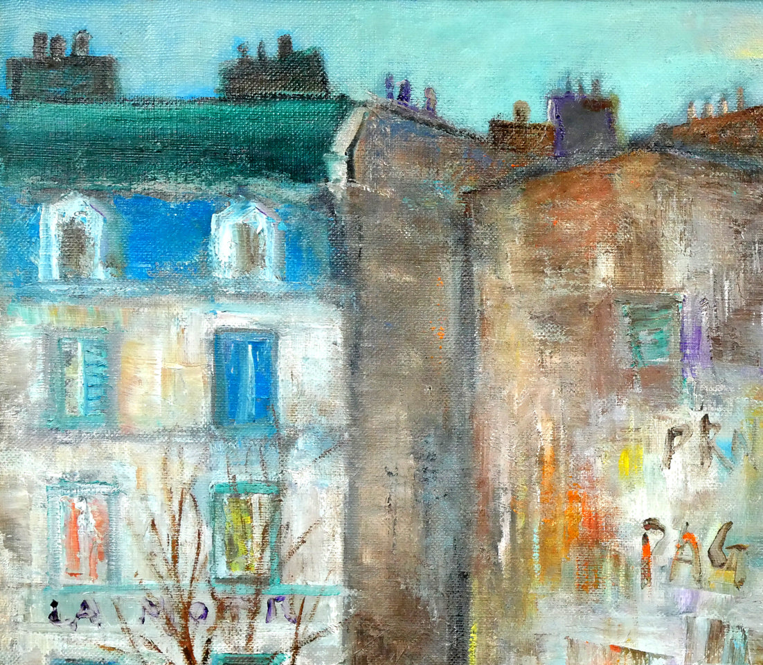 大澤喜一「パリ」油絵・F10号 絵画買取・販売の小竹美術