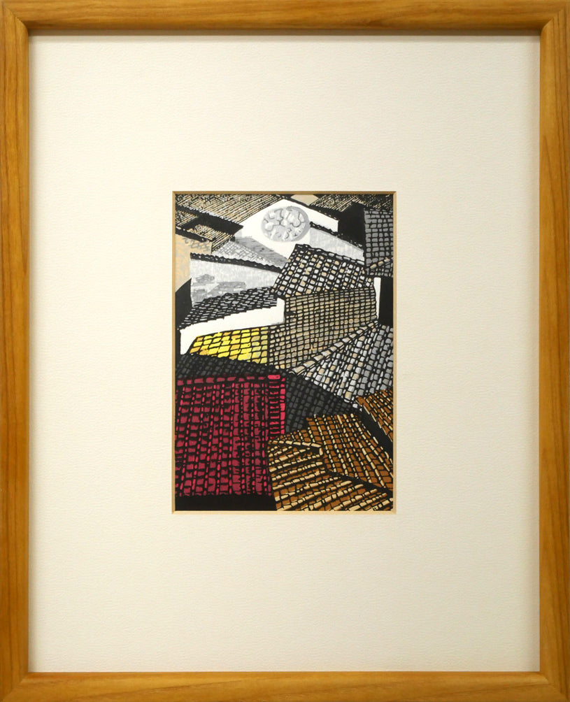 大沢昌助「水田のあたり」リトグラフ 絵画買取・販売の小竹美術