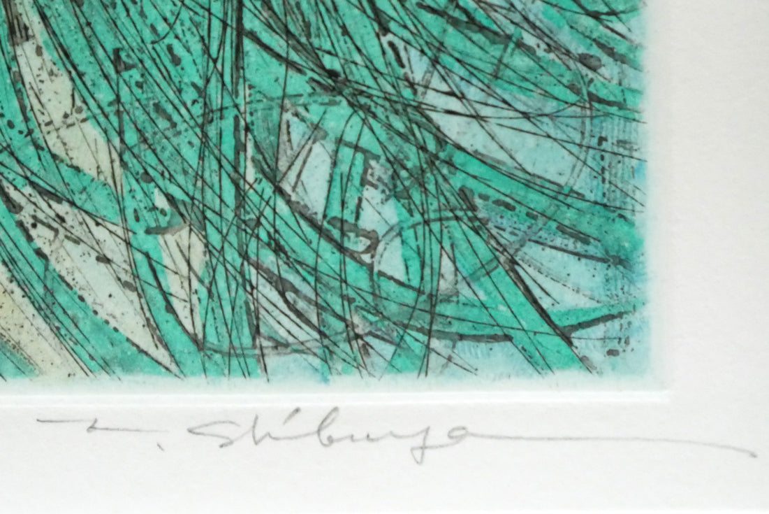 真作】【美品】加山又造「蝶」【直筆サイン】【銅版画】 渋谷栄一「蝶