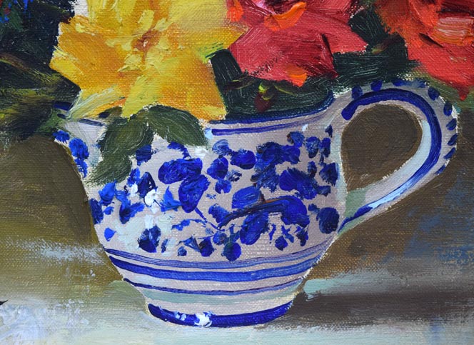 寺井重三『梔子』4号 静物画 油彩 油絵 絵画 肉筆 額装 美術品 【公式