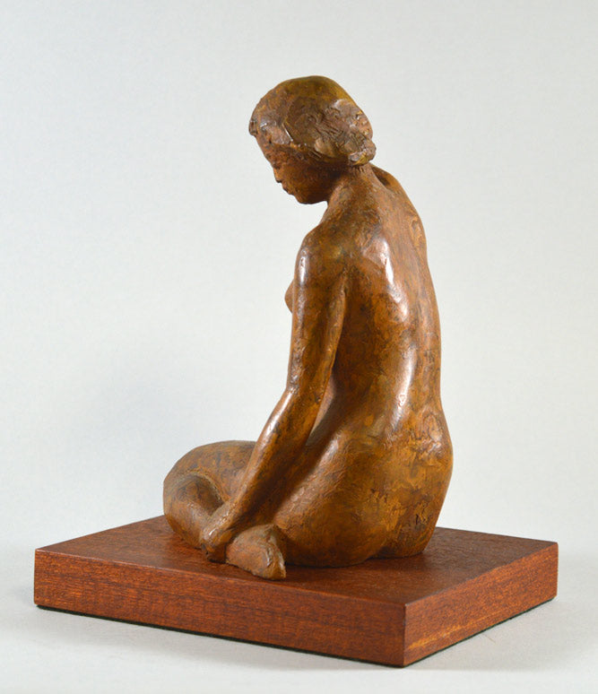 秋山沙走武「浴後」乾漆彫刻 絵画買取・販売の小竹美術