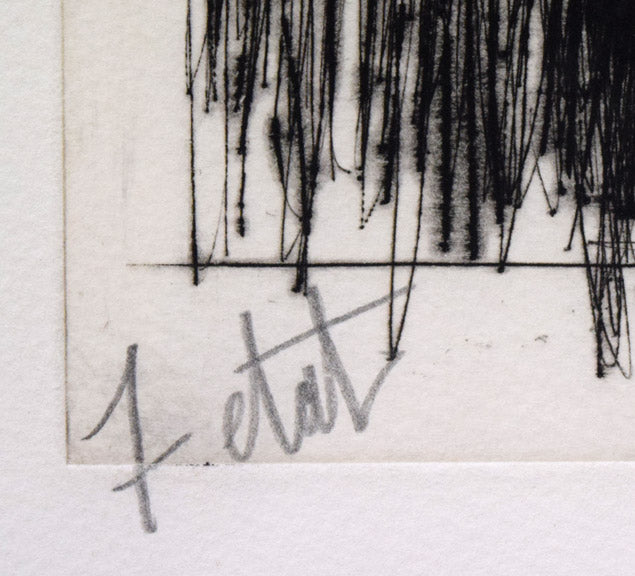 ベルナール ビュッフェ（Bernard BUFFET）「静物」ドライポイント（銅