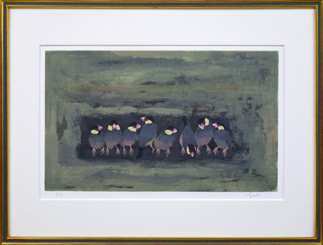 絵画油彩Shindo Mori サンマルタン運河F3 森真道S